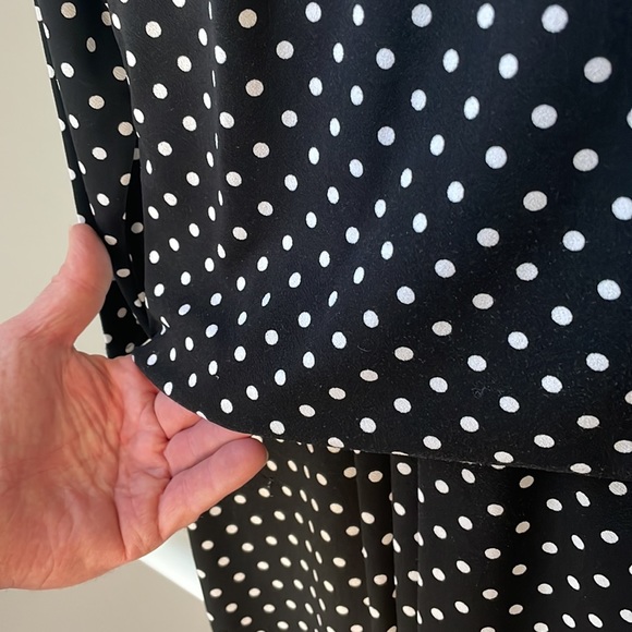 Ann Taylor XS Black & White Polka Dot Spring Dress - Picture 7 of 8